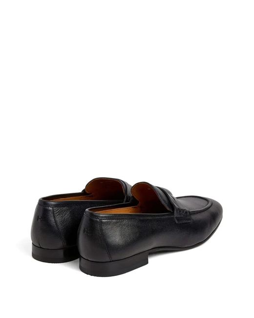 Hackett White Regal Saddle Leather Loafers for men