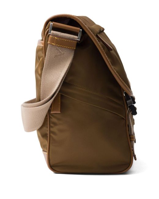 Prada Brown Re-nylon Shoulder Bag for men