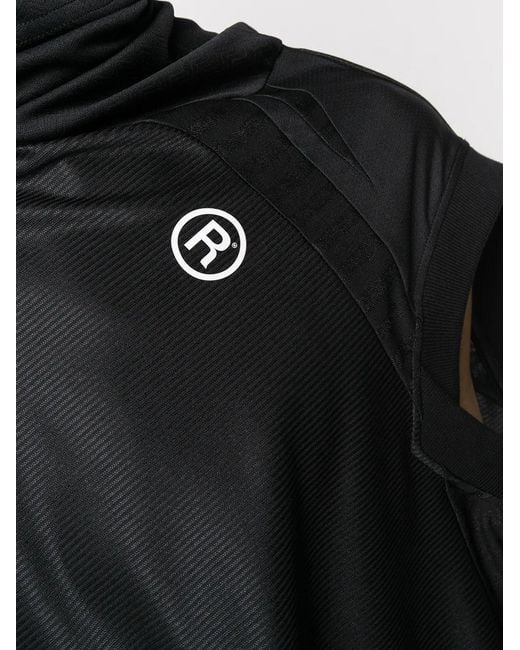 Martine Rose Black Oversized V-Neck T-Shirt for men