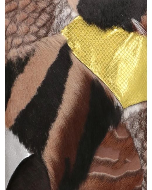 Tom Ford Brown Patchwork Top