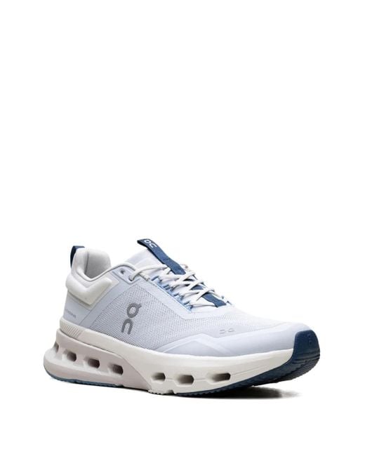 On Shoes White Cloudnova X "Arctic/Niagara" Sneakers