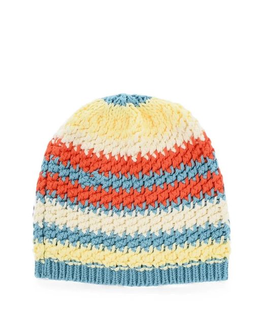DSquared² Gray Logo-Plaque Beanie Hat for men