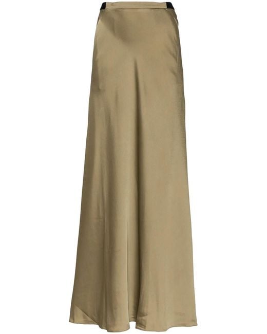 Christopher Esber Natural Front Pocket Bias Maxi Skirt