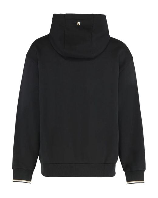 Boss Black Logo-Lettering Hoodie for men
