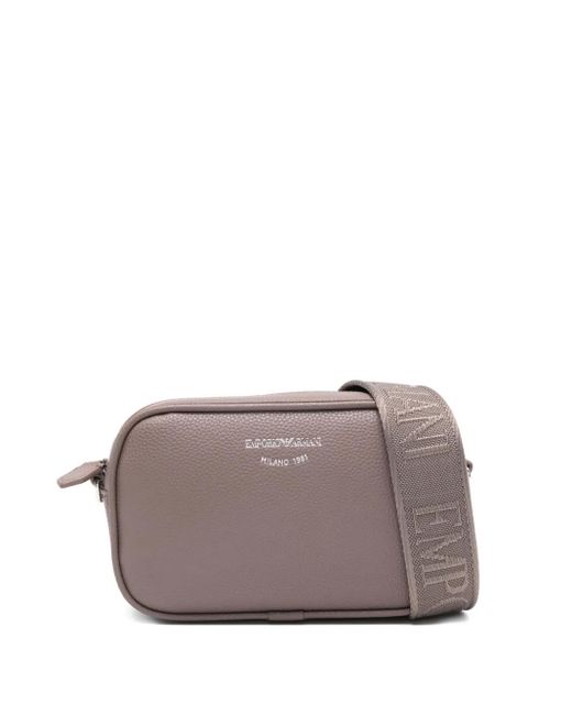 Emporio Armani Gray Schultertasche mit Reh-Print