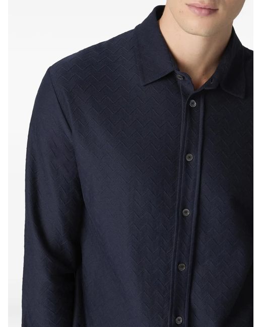 Camiseta Con Motivo En Zigzag Missoni de hombre de color Blue