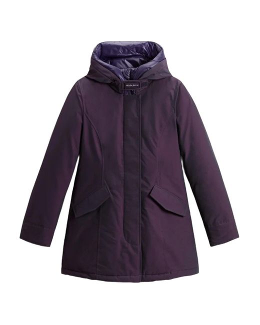 Woolrich Purple Arctic Parka Coat