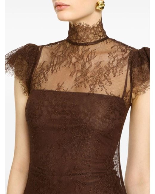 knee length dresses for ladies Summer Bloom Balloon Sleeve Lace Overlay Mini Dress White main image 0