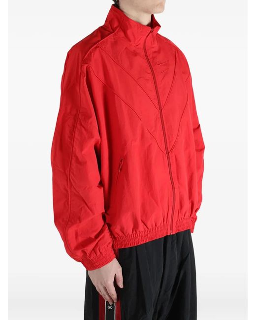 Willy Chavarria Red Bad Boy Zip-Up Jacket for men