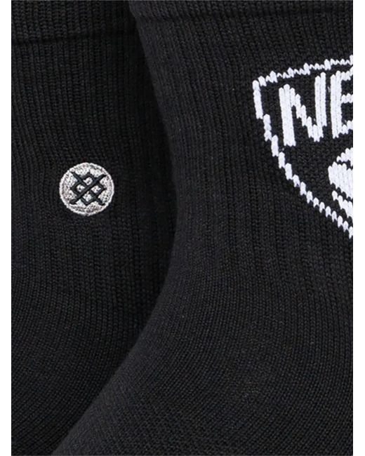 Stance Black Quarter Socks for men