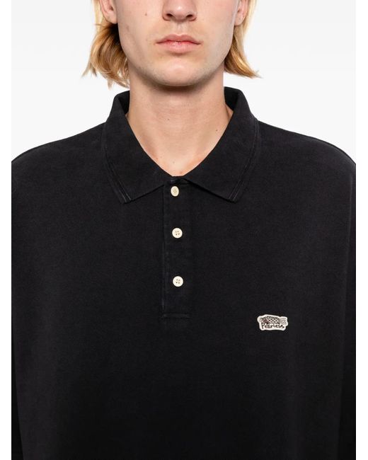 Visvim Black Polo Mondo Weller for men