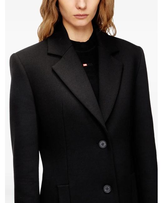 DIESEL Black G-Allan Oval Plaque Jacket
