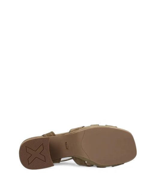 Mexx Metallic Tobie Buckle-Detail Platform Sandals