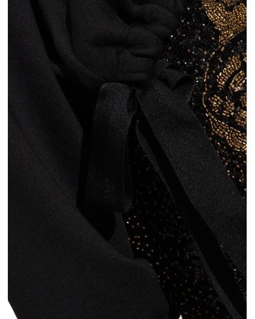 AllSaints Black Pullover mit Schnürung