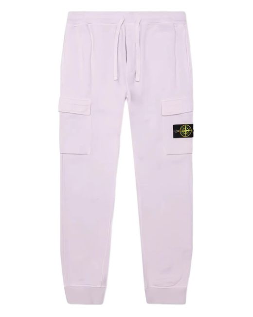 Stone Island Pink Compass-Badge Track Pants for men
