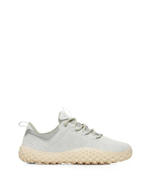 Merrell White Wrapt Lace-Up Sneakers