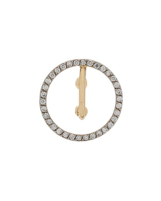 Charlotte Chesnais Metallic 18Kt And Celeste Diamond Earcuff