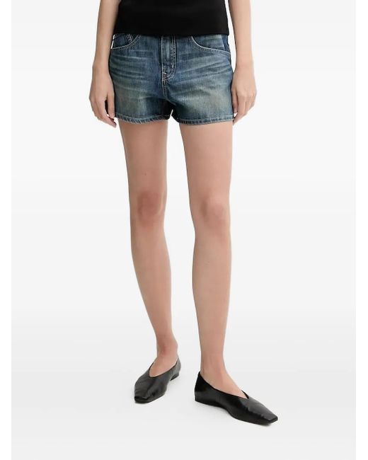 Miss Sixty Blue Jeans-Shorts mit Logo-Schild