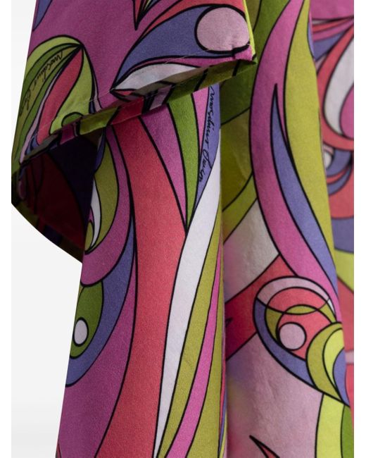 Moschino Pink Swirl-print Cotton Beach Dress