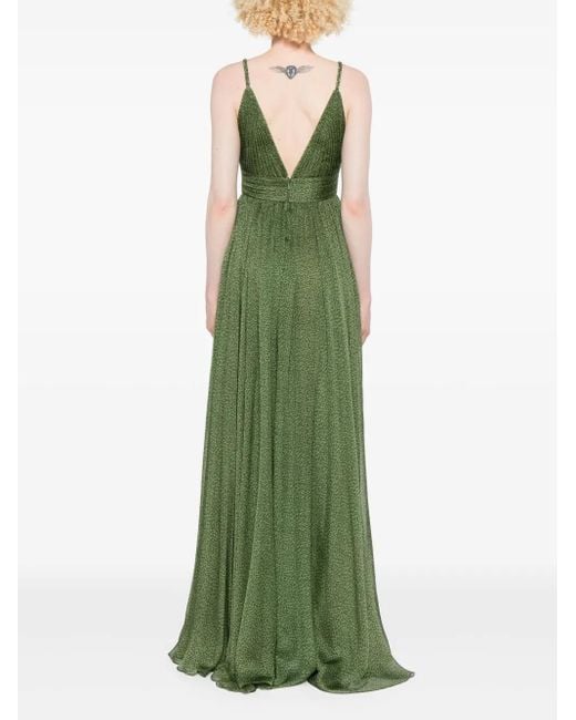 Elie Saab シルク ドレス Green