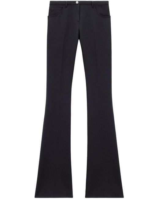 Courreges Blue Relax Twill Bootcut Trousers