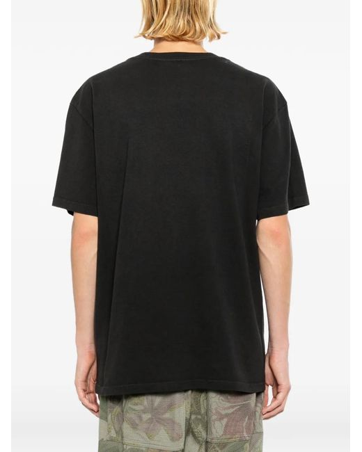 Melt Black Horse-Print T-Shirt for men