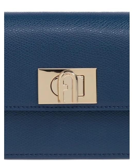 Bandolera con correa de cadena Furla de color Blue