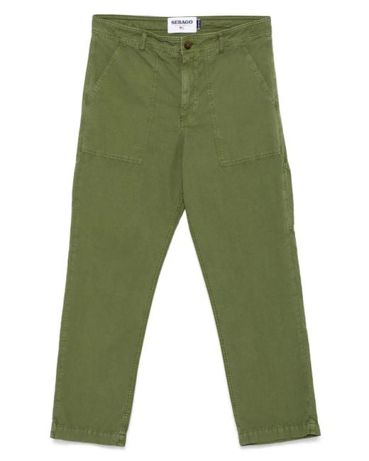 Sebago Green Milton Trousers for men