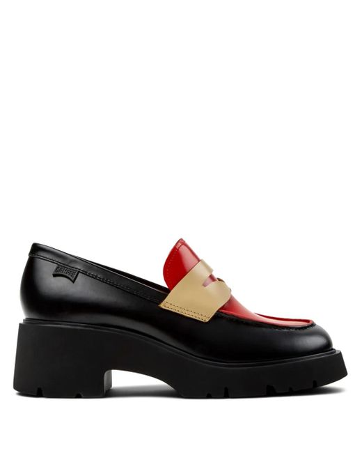 Camper Milah Twins ローファー Black