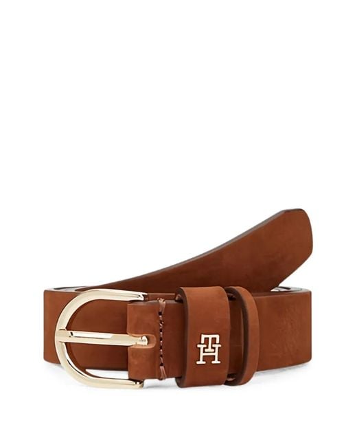 Tommy Hilfiger Brown Essential Effortless Nubuck Belt