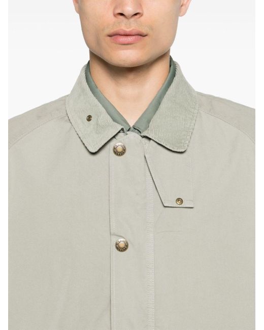 メンズ Barbour Tracker Cotton Shirt Jacket Green