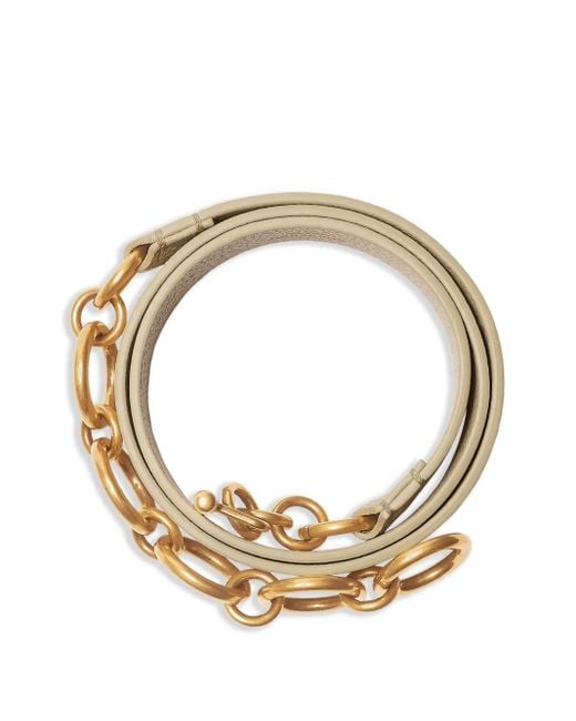 Burberry Metallic Ring Leather Belt