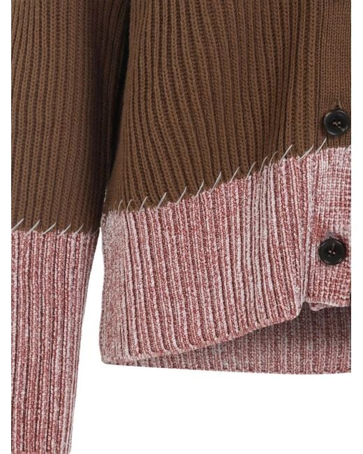 Marni Vネック カーディガン Brown
