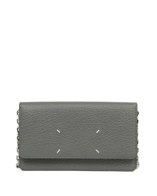 Maison Margiela Gray Leather Wallet Chain