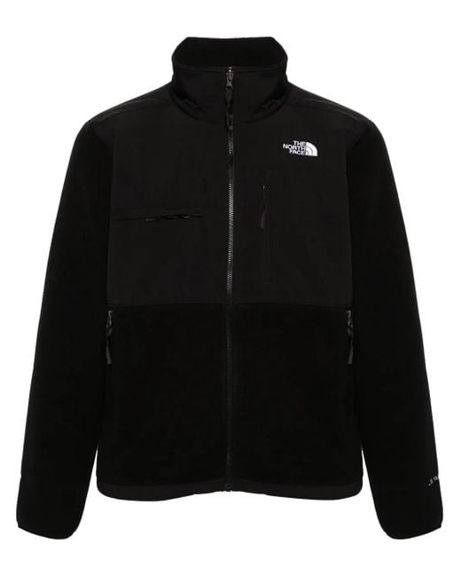 The North Face Black Logo-Print Fleece Jacket for men