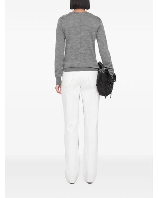 AllSaints Gray Coyte Crew-Neck Sweater