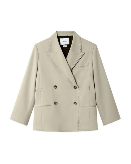 Axel Arigato White Double-Breasted Blazer