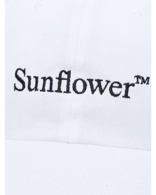 メンズ sunflower ロゴ キャップ White