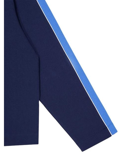 Casablanca Blue Logo-Detail Polo Shirt