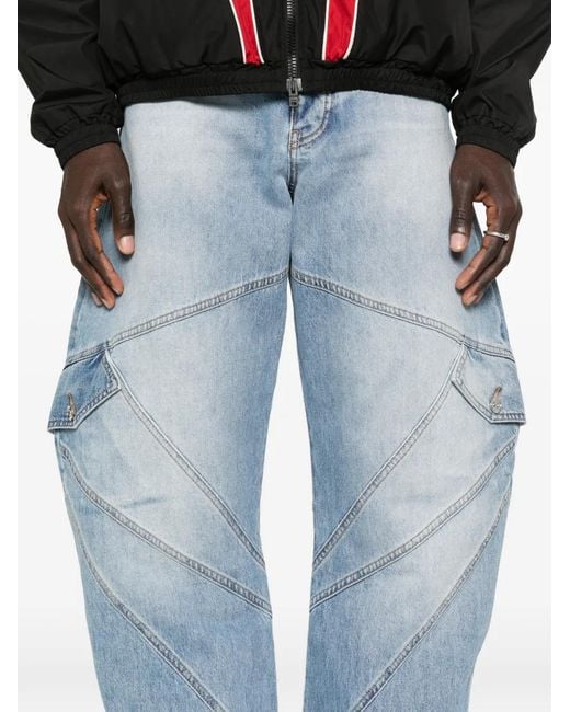 Amiri Blue Paneled Jeans for men
