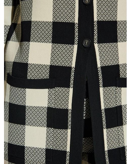 Cárdigan a cuadros gingham Posse de color Black
