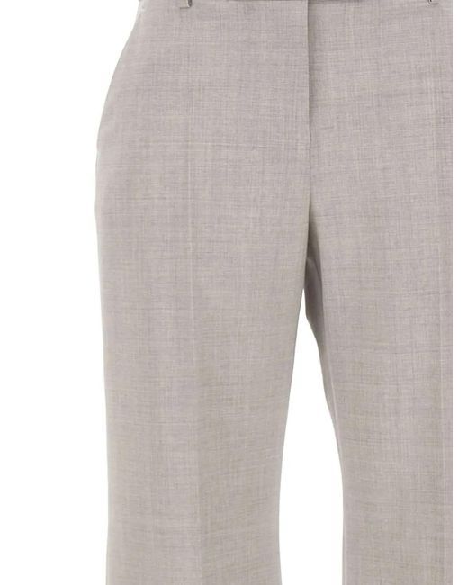 Eleventy Gray Wool Pants