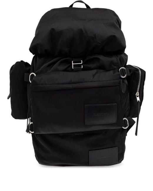 Mochila con parche del logo Jil Sander de hombre de color Black