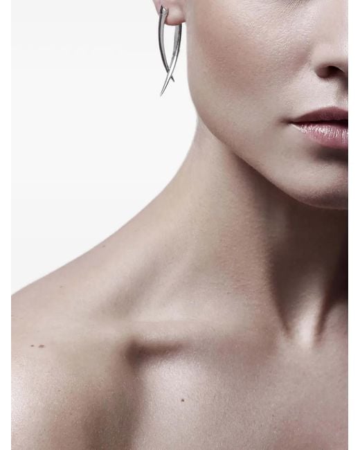 Shaun Leane White Sabre Crossover Drop Earrings
