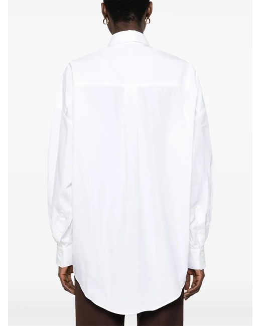 A.P.C. White Warvol Poplin Shirt