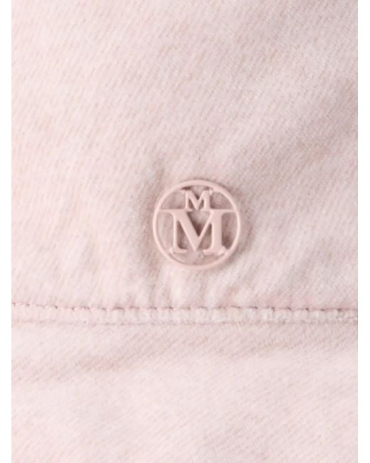 Maison Michel Pink Logo-Plaque Hat