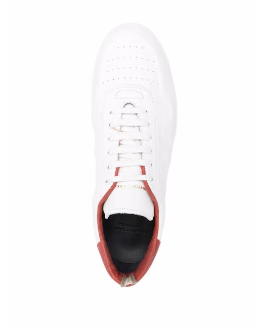 Officine Creative White Logo Low-Top Sneakers for men