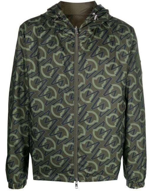 Moncler Green Cretes Reversible Jacket for men