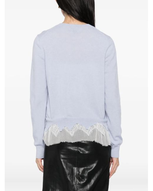 Alexander McQueen White Cobweb Top