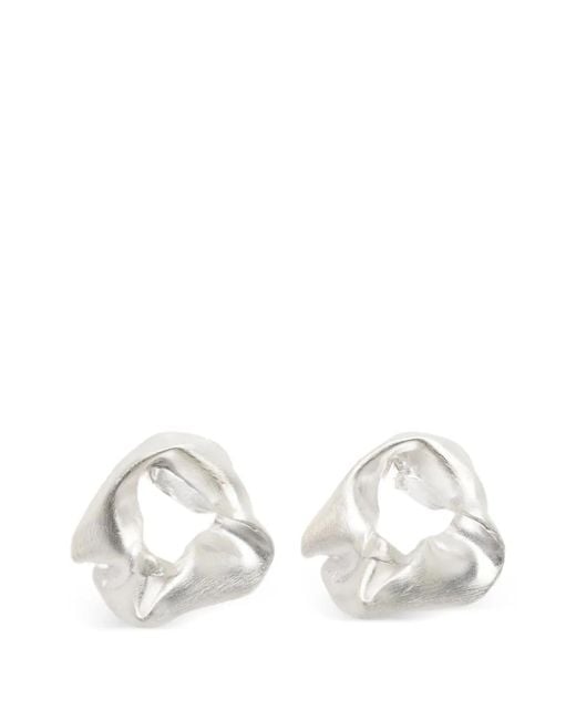Completedworks White Notsobig Scrunch Earrings